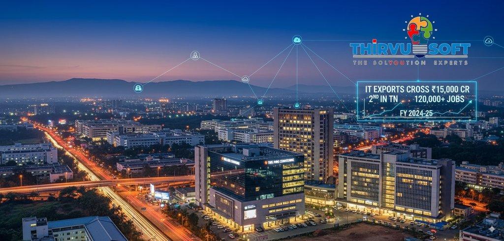 Coimbatore IT Exports Cross ₹15,000 Crore  - Cover Image